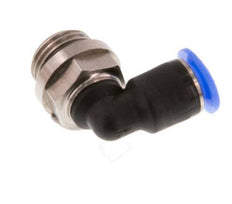 Codo de 90 grados de 4mm x G1/8'' con rosca macho Latón/PBT NBR Manguito corto giratorio Diseño compacto [2 piezas]