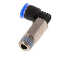 Racor de 6mm x R1/8'' 90deg con rosca macho Latón/PBT NBR Manguito largo giratorio Diseño compacto [2 piezas]