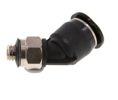Racor de 6mm x M 5 45deg con rosca macho Latón/PBT NBR Diseño compacto