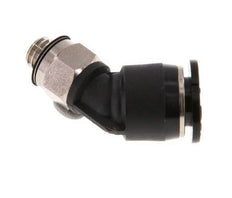 Racor de 6mm x M 5 45deg con rosca macho Latón/PBT NBR Diseño compacto