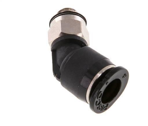 Racor de 6mm x M 5 45deg con rosca macho Latón/PBT NBR Diseño compacto