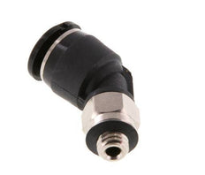 Racor de 6mm x M 5 45deg con rosca macho Latón/PBT NBR Diseño compacto