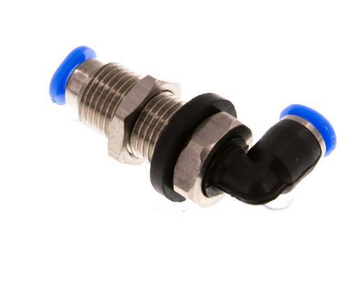 Codo de 3mm 90deg Racor de acero/PBT NBR Diseño compacto [2 piezas]