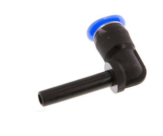 4mm x 4mm 90deg Codo Push-in Fitting con Plug-in PBT NBR Diseño Compacto [2 Piezas]