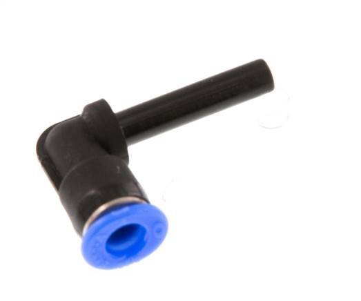 4mm x 4mm 90deg Codo Push-in Fitting con Plug-in PBT NBR Diseño Compacto [2 Piezas]