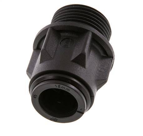 Racor de 15mm x G3/4'' con rosca macho POM NBR