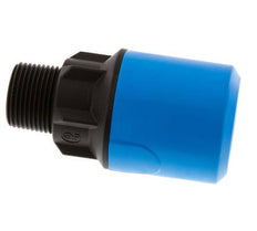 Racor de 32mm x R1'' con rosca macho POM/PA NBR