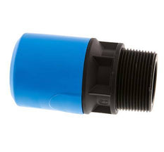 Racor de 32mm x R1 1/2'' con rosca macho PA/POM NBR