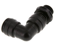 Racor de 22mm x G3/4'' 90deg con rosca macho POM NBR Giratorio