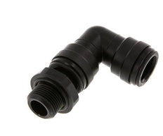 Racor de 22mm x G3/4'' 90deg con rosca macho POM NBR Giratorio