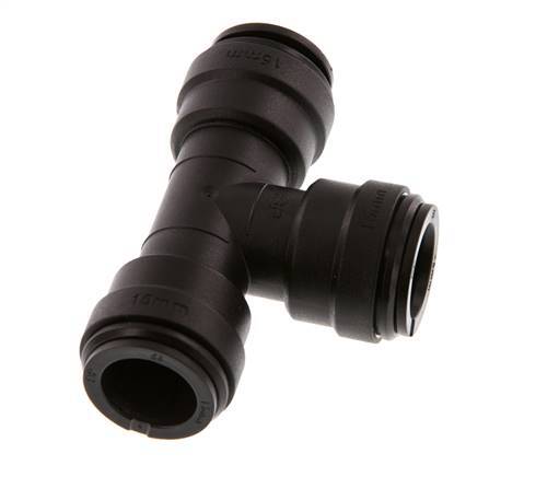 Racor en T de 15mm POM NBR FDA