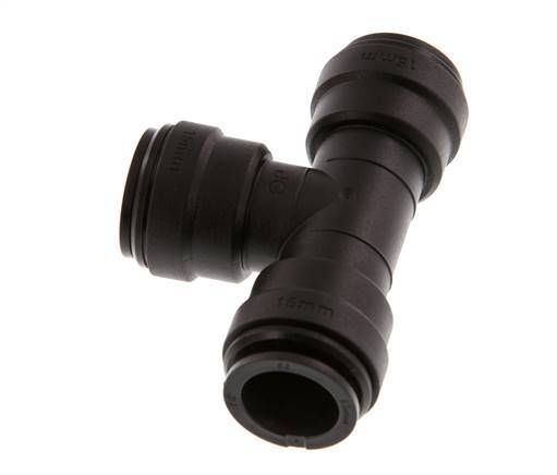 Racor en T de 15mm POM NBR FDA