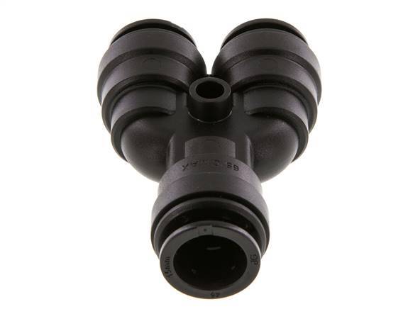Racor en Y de 15mm POM NBR FDA