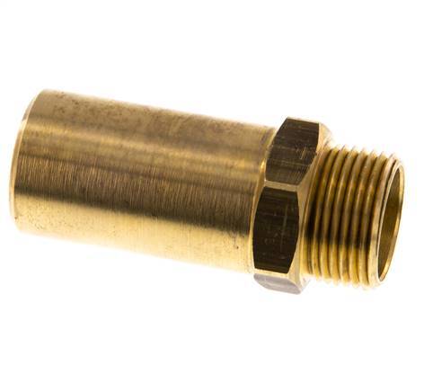 Racor de 28mm x G3/4'' con rosca macho Latón