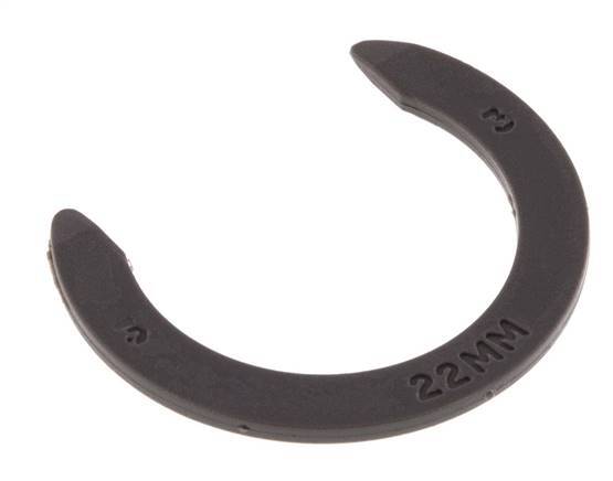 Clips de bloqueo de pinza de 22 mm para racores rápidos [20 unidades]