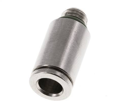 Racor de 6mm x M 7 con rosca macho de latón FKM [2 piezas]