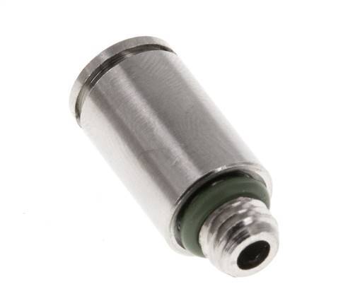 Racor de 6mm x M 7 con rosca macho de latón FKM [2 piezas]