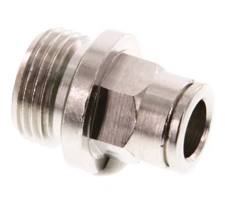 Racor de 8mm x G3/8'' con rosca macho de latón FKM [2 piezas]
