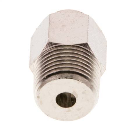 Racor de 8mm x R3/8'' con rosca macho de latón FKM [2 piezas]
