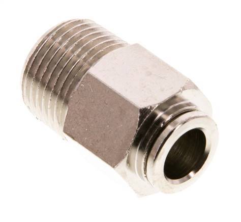 Racor de 8mm x R3/8'' con rosca macho de latón FKM [2 piezas]