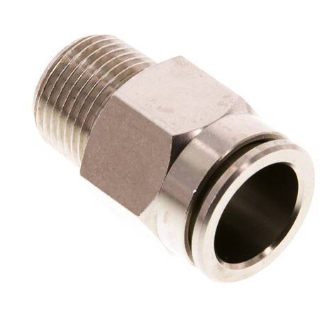 Racor rápido de 14 mm x R3/8'' con rosca macho de latón FKM