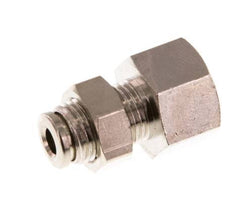 Racor de 4mm x G1/8'' con rosca hembra de latón NBR Bulkhead [2 piezas]