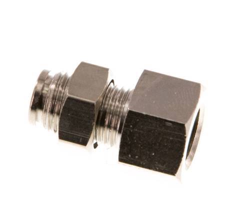 Racor de 4mm x G1/8'' con rosca hembra de latón NBR Bulkhead [2 piezas]