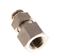Racor de 4mm x G1/8'' con rosca hembra de latón NBR Bulkhead [2 piezas]
