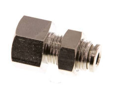 Racor de 4mm x G1/8'' con rosca hembra de latón NBR Bulkhead [2 piezas]