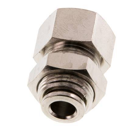 Racor de 6mm x G1/8'' con rosca hembra de latón NBR Bulkhead [2 piezas]