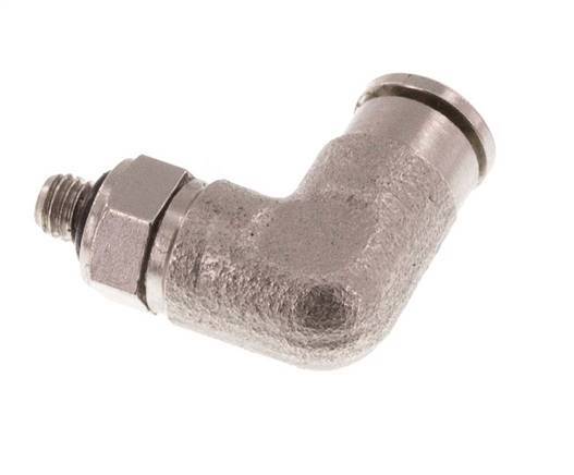 Racor de 3mm x M 3 90deg con rosca macho Latón NBR Giratorio
