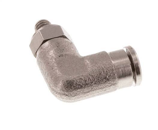 Racor de 3mm x M 3 90deg con rosca macho Latón NBR Giratorio
