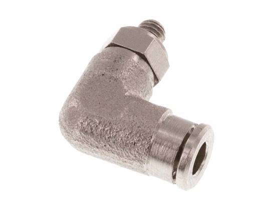 Racor de 3mm x M 3 90deg con rosca macho Latón NBR Giratorio