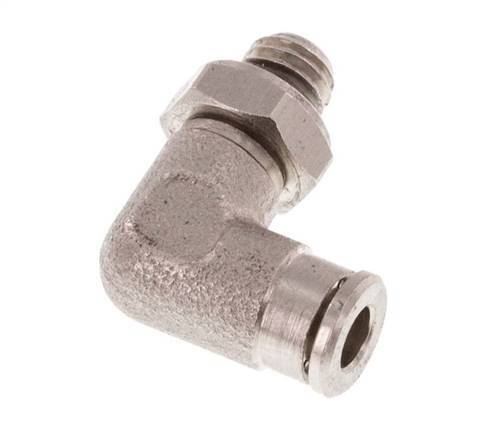 Racor de 3mm x M 5 90deg con rosca macho Latón NBR Giratorio