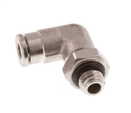 Racor de 3mm x M 5 90deg con rosca macho Latón NBR Giratorio