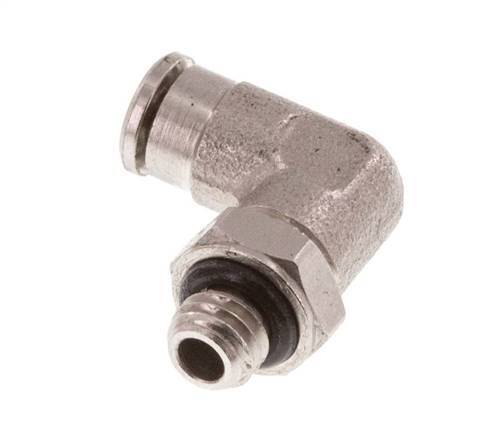 Racor de 3mm x M 5 90deg con rosca macho Latón NBR Giratorio