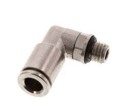 Codo de 6mm x M 7 90deg con rosca macho latón NBR giratorio [2 piezas]