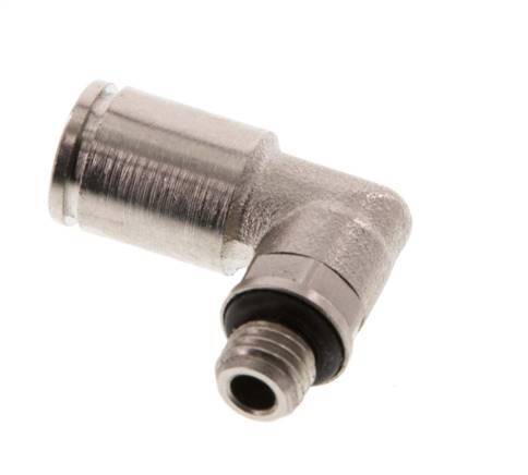 Codo de 6mm x M 7 90deg con rosca macho latón NBR giratorio [2 piezas]