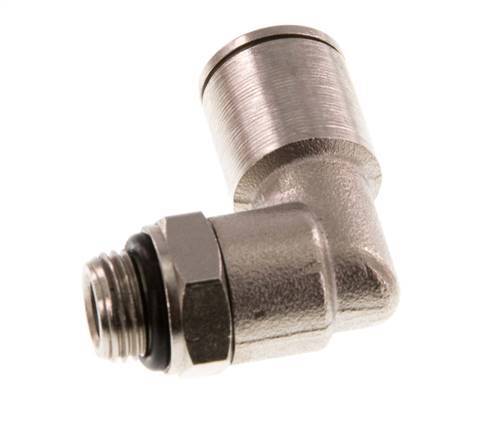 Codo de 90 grados 8mm x G1/8'' con rosca macho latón NBR giratorio [2 piezas]