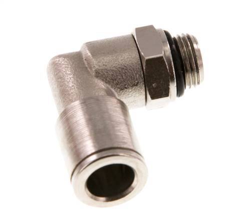 Codo de 90 grados 8mm x G1/8'' con rosca macho latón NBR giratorio [2 piezas]