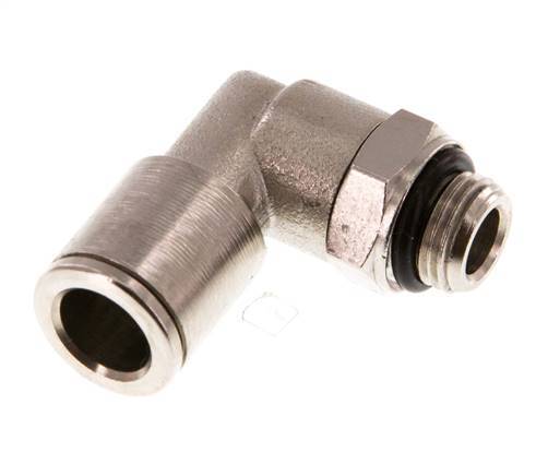 Codo de 90 grados 8mm x G1/8'' con rosca macho latón NBR giratorio [2 piezas]