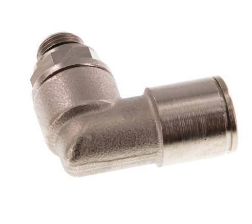 Codo de 90 grados 10mm x G1/8'' con rosca macho Latón NBR Giratorio