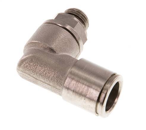 Codo de 90 grados 10mm x G1/8'' con rosca macho Latón NBR Giratorio