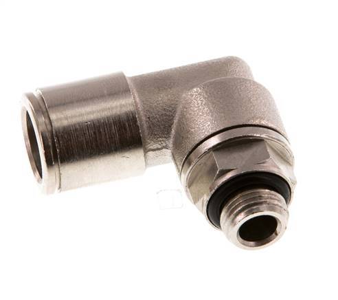 Codo de 90 grados 10mm x G1/8'' con rosca macho Latón NBR Giratorio