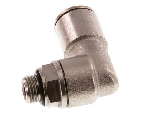 Codo de 90 grados 10mm x G1/8'' con rosca macho Latón NBR Giratorio