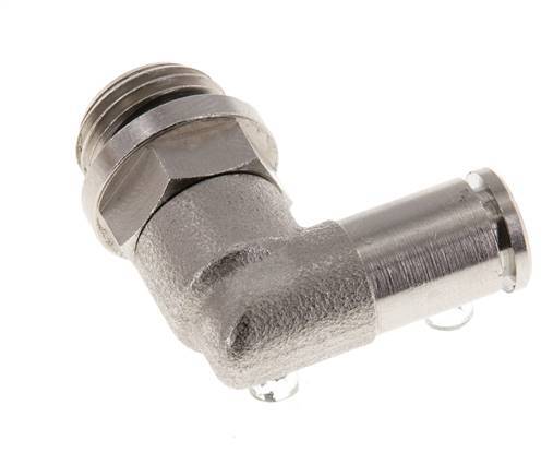 Codo de 90 grados 5mm x G1/4'' con rosca macho latón NBR giratorio [2 piezas]