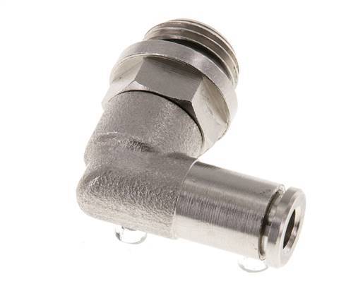Codo de 90 grados 5mm x G1/4'' con rosca macho latón NBR giratorio [2 piezas]