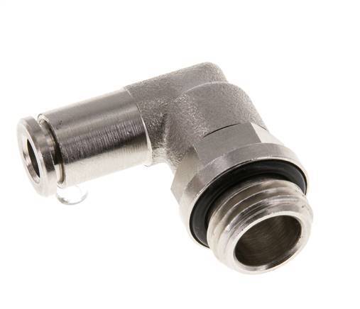 Codo de 90 grados 5mm x G1/4'' con rosca macho latón NBR giratorio [2 piezas]