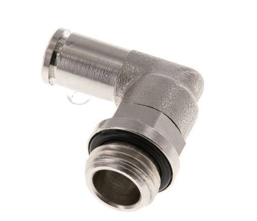 Codo de 90 grados 5mm x G1/4'' con rosca macho latón NBR giratorio [2 piezas]