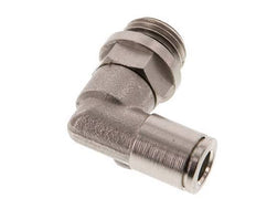 6mm x G1/4'' Codo 90deg Racor con rosca macho Latón NBR Giratorio [2 Piezas]